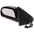 Driver Side Mirror, Power Adjust, Manual Folding, Heated, Textured Black, In-housing Signal Light, No Memory, No Puddle Light, No Auto-Dimming, No Blind Spot Feature