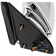 Driver Side Mirror, Power Adjust, Manual Folding, Heated, Chrome, No Signal Light, No Memory, No Puddle Light, No Auto-Dimming, No Blind Spot Feature
