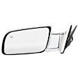 Driver Side Mirror, Power Adjust, Manual Folding, Heated, Chrome, No Signal Light, No Memory, No Puddle Light, No Auto-Dimming, No Blind Spot Feature