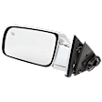 Driver Side Mirror, Power Adjust, Manual Folding, Heated, Chrome, No Signal Light, No Memory, No Puddle Light, No Auto-Dimming, No Blind Spot Feature