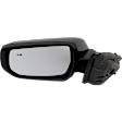 Driver Side Mirror, Power Adjust, Manual Folding, Heated, Paintable, No Signal Light, No Memory, No Puddle Light, No Auto-Dimming, With Blind Spot Detection in Glass