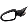 Driver Side Mirror, Power Adjust, Non-Heated, Manual Folding, Textured Black, No Signal Light, No Memory, No Puddle Light, No Auto-Dim, With Blind Spot Detection in Glass