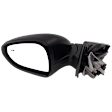 Driver Side Mirror, Power Adjust, Non-Heated, Manual Folding, Textured Black, No Signal Light, No Memory, No Puddle Light, No Auto-Dim, With Blind Spot Detection in Glass