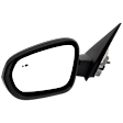 Driver Side Mirror, Power Adjust, Heated, Manual Folding, Paintable, No Signal Light, No Memory, No Puddle Light, No Auto-Dim, With Blind Spot Detection in Glass