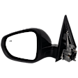 Driver Side Mirror, Power Adjust, Heated, Manual Folding, Paintable, No Signal Light, No Memory, No Puddle Light, No Auto-Dim, With Blind Spot Detection in Glass