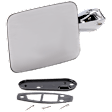 Driver Side Mirror, Manual Adjust, Chrome, Door Panel Mount