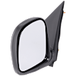 Driver Side Mirror, Manual Adjust, Manual Folding, Non-Heated, Textured Black, No Signal Light, No Memory, No Puddle Light, No Auto-Dimming, No Blind Spot Feature