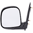 Driver Side Mirror, Manual Adjust, Manual Folding, Non-Heated, Textured Black, No Signal Light, No Memory, No Puddle Light, No Auto-Dimming, No Blind Spot Feature