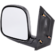 Driver Side Mirror, Manual Adjust, Manual Folding, Non-Heated, Textured Black, No Signal Light, No Memory, No Puddle Light, No Auto-Dimming, No Blind Spot Feature
