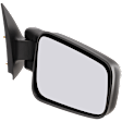 Passenger Side Towing Mirror, Manual Adjust, Non-Heated, Manual Folding, Textured Black, No Signal Light, No Memory, No Puddle Light, No Auto-Dim, No Blind Spot Feature