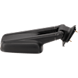 Passenger Side Towing Mirror, Manual Adjust, Non-Heated, Manual Folding, Textured Black, No Signal Light, No Memory, No Puddle Light, No Auto-Dim, No Blind Spot Feature