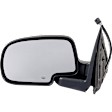 Driver Side Mirror, Power Adjust, Manual Folding, Heated, Textured Black, No Signal Light, No Memory, No Puddle Light, No Auto-Dimming, No Blind Spot Feature