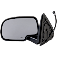 Driver Side Mirror, Power Adjust, Manual Folding, Heated, Textured Black, No Signal Light, No Memory, No Puddle Light, No Auto-Dimming, No Blind Spot Feature