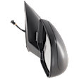 Passenger Side Mirror, Power Adjust, Manual Folding, Heated, Textured Black, No Signal Light, No Memory, No Puddle Light, No Auto-Dimming, No Blind Spot Feature