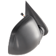 Passenger Side Mirror, Power Adjust, Manual Folding, Heated, Textured Black, No Signal Light, No Memory, No Puddle Light, No Auto-Dimming, No Blind Spot Feature