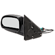 2002-2006 Chevrolet Trailblazer EXT - Driver Side Mirror, Power Adjust, Manual Folding, Heated, Textured Black, No Signal Light, No Memory, No Puddle Light, No Auto-Dimming, No Blind Spot Feature, 1st Design