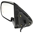 2004 Chevrolet Silverado 2500 - Driver Side Mirror, Power Adjust, Heated, With 1 Paintable and 1 Textured Black Cap, Manual Folding, In-glass Signal Light, No Blind Spot Feature, No Memory, With Puddle Light, No Auto-Dim