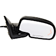 Passenger Side Mirror, Power Adjust, Heated, Manual Folding, With 1 Paintable and 1 Textured Black Cap, In-glass Signal Light, Without Memory Recall, With Puddle Light, No Auto-Dimming
