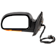 Driver Side Mirror, Power Adjust, Manual Folding, Heated, Paintable, In-housing Signal Light, With memory, No Puddle Light, No Auto-Dimming, No Blind Spot Feature
