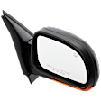 Passenger Side Mirror, Power Adjust, Manual Folding, Heated, Paintable, In-housing Signal Light, With memory, No Puddle Light, No Auto-Dimming, No Blind Spot Feature