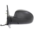 Driver Side Mirror, Power Adjust, Heated, Manual Folding, With 1 Paintable and 1 Textured Black Cap, In-glass Signal Light, No Memory, No Puddle Light, No Auto-Dim, No Blind Spot Feature
