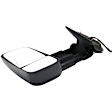 2011 Chevrolet Tahoe - Driver Side Towing Mirror, Power Adjust, Heated, Textured Black, Manual Folding, In-glass Signal Light, With Blind Spot Glass, No Memory, No Puddle Light, No Auto-Dimming