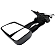 2012 Cadillac Escalade ESV - Driver Side Towing Mirror, Power Adjust, Heated, Textured Black, Manual Folding, No Signal Light, With Blind Spot Glass, No Memory, No Puddle Light, No Auto-Dimming