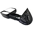 2012 Cadillac Escalade ESV - Driver Side Towing Mirror, Power Adjust, Heated, Textured Black, Manual Folding, No Signal Light, With Blind Spot Glass, No Memory, No Puddle Light, No Auto-Dimming