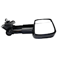 2012 Cadillac Escalade ESV - Driver Side Towing Mirror, Power Adjust, Heated, Textured Black, Manual Folding, No Signal Light, With Blind Spot Glass, No Memory, No Puddle Light, No Auto-Dimming