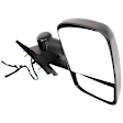 2012 Cadillac Escalade ESV - Passenger Side Towing Mirror, Power Adjust, Heated, Textured Black, Manual Folding, No Signal Light, With Blind Spot Glass, No Memory, No Puddle Light, No Auto-Dimming