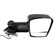 2012 Cadillac Escalade ESV - Passenger Side Towing Mirror, Power Adjust, Heated, Textured Black, Manual Folding, No Signal Light, With Blind Spot Glass, No Memory, No Puddle Light, No Auto-Dimming
