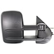 2012 Cadillac Escalade ESV - Passenger Side Towing Mirror, Power Adjust, Heated, Textured Black, Manual Folding, No Signal Light, With Blind Spot Glass, No Memory, No Puddle Light, No Auto-Dimming