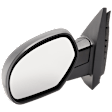 2009 Chevrolet Tahoe - Driver Side Mirror, Manual Adjust, Non-Heated, Textured Black, Manual Folding, No Signal Light, No Blind Spot Feature, No Memory, No Puddle Light, No Auto-Dimming