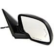 Passenger Side Mirror, Power Adjust, Heated, Power Folding, Paintable, In-glass Signal Light, With Memory, With Puddle Light, With Auto-Dimming, Standard Type, Old Body Style