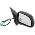 2005 Chevrolet Trailblazer EXT - Passenger Side Mirror, Power Adjust, Heated, Textured Black, Power Folding, In-housing Signal Light, No Blind Spot Feature, No Memory, No Puddle Light, No Auto-Dimming