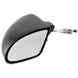 Driver Side Mirror, Manual Adjust, Non-Heated, Non-Folding, Paintable, No Signal Light, No Memory, No Puddle Light, No Auto-Dim, No Blind Spot Feature