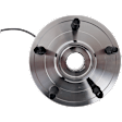 Front, Driver or Passenger Side Wheel Hub, with Bearing, 2-Door, Convertible/4-Door, Sedan
