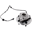 Front, Driver or Passenger Side Wheel Hub, with Bearing, 2-Door, Convertible/4-Door, Sedan