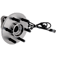 Front, Driver Side Wheel Hub, With Bearing, With Sensor, 6 x 4.5 in. Bolt Pattern, 4WD