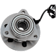 Front, Driver Side Wheel Hub, With Bearing, With Sensor, 6 x 4.5 in. Bolt Pattern, 4WD