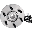 Front, Driver Side Wheel Hub, With Bearing, With Sensor, 6 x 4.5 in. Bolt Pattern, 4WD