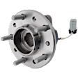 Front, Driver or Passenger Side Wheel Hub, With Bearing, With Sensor, 5 x 4.53 in. Bolt Pattern