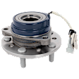 Front, Driver or Passenger Side Wheel Hub, With Bearing, With Sensor, 5 x 4.53 in. Bolt Pattern