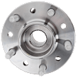 Front, Driver or Passenger Side Wheel Hub, With Bearing, With Sensor, 5 x 4.53 in. Bolt Pattern