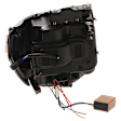Driver and Passenger Side Projector Halogen Headlight, With bulb(s), Clear Lens, Chrome Interior