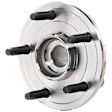 Front, Driver or Passenger Side Wheel Hub, With Bearing, 5 x 5.5 in. Bolt Pattern, Without ABS Sensor