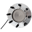 Front, Driver or Passenger Side Wheel Hub, With Bearing, With Sensor, 8 x 6.5 in. Bolt Pattern