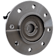 Front, Driver Side Wheel Hub, With Bearing, With Sensor, 8 x 6.5 in. Bolt Pattern, 4WD