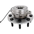 Front, Driver or Passenger Side Wheel Hub, With Bearing, With Sensor, 8 x 6.49 in. Bolt Pattern