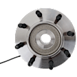 Front, Driver or Passenger Side Wheel Hub, With Bearing, With Sensor, 8 x 6.49 in. Bolt Pattern